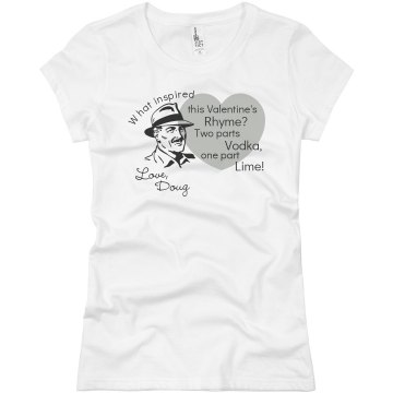 Valentines Rhyme Junior Fit Basic Bella Favorite Tee