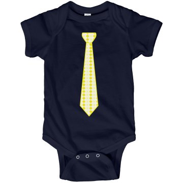 Yellow Long Tie Infant Rabbit Skins Lap Shoulder Creeper