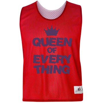 Queen Of Everything Top Badger Sport Lacrosse Reversible Practice Pinnie