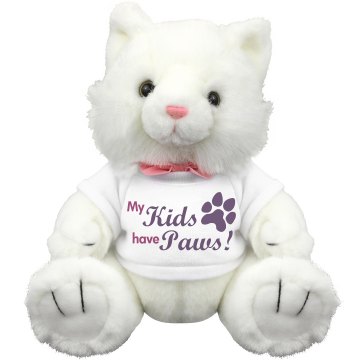 My Cat Kids Have Paws Plush Kitty Cat