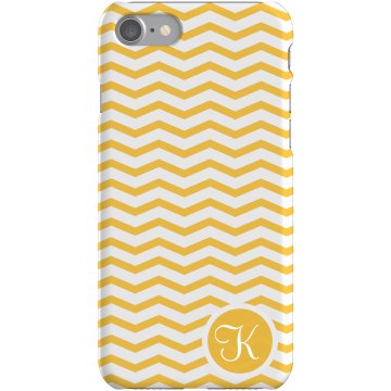 Initial iPhone Case Plastic iPhone 5 Case White 