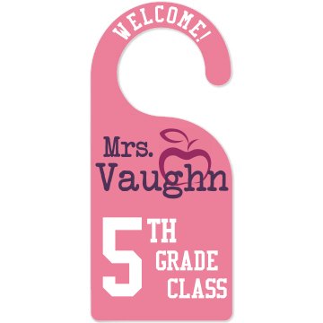 Class Room Finder Helper Door Knob Hanger