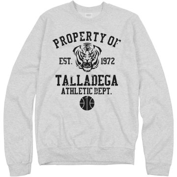 Property of Talladega Unisex Hanes Crew Neck Sweatshirt
