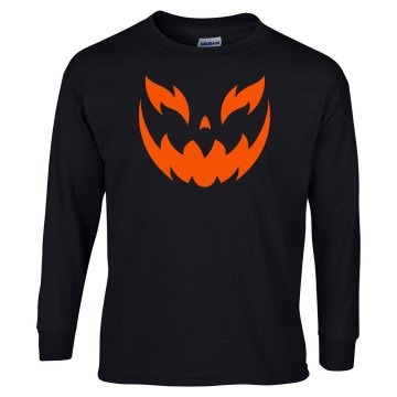 Human Pumpkin Unisex Gildan Heavy Cotton Long Sleeve Tee