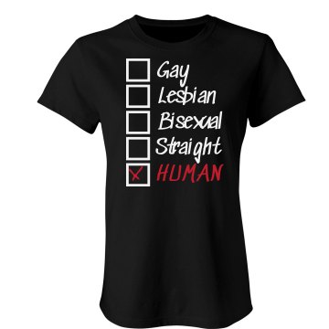 Checkbox Human Junior Fit Bella Sheer Longer Length Rib Tee