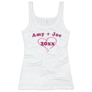Amy + Joe Junior Fit Bella Longer Length 1x1 Rib Tank Top