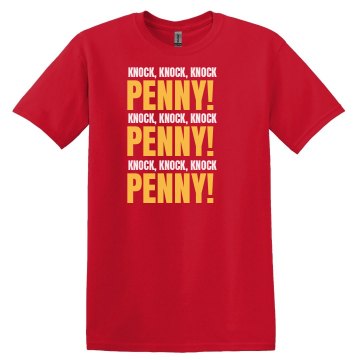Knock Knock Knock PENNY Unisex Gildan Heavy Cotton Crew Neck Tee