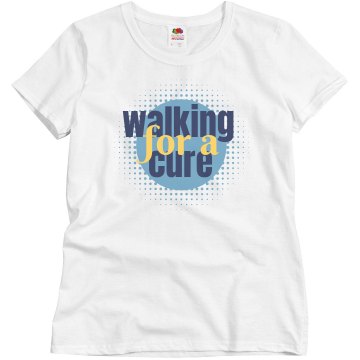 Walking For A Cure Misses Relaxed Fit Basic Gildan Ultra Cotton Tee