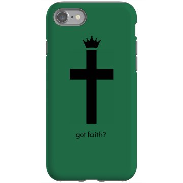 Got Faith Cross Design Rubber iPhone 4 & 4S Case Black