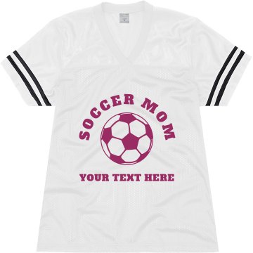 Soccer Mom Jersey Junior Fit Soffe Mesh Football Jersey