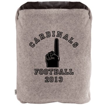 Football Blanket 2-in-1 Poly Fleece Pillow Blanket 