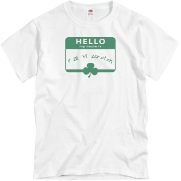Hello Pat McCrotch Unisex Basic Gildan Heavy Cotton Crew Neck Tee