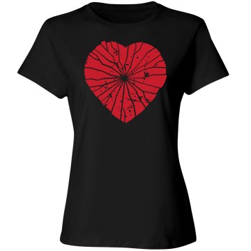 Anit Valentine's Distress Misses Relaxed Fit Bella Missy Long Sleeve Tee
