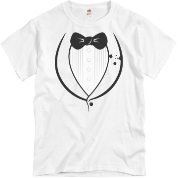 Cheap Tux w/ Caviar Stain Unisex Basic Gildan Heavy Cotton Crew Neck Tee