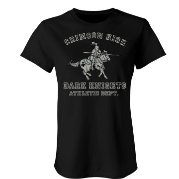 The Dark Knights Team Junior Fit Bella Crewneck Jersey Tee