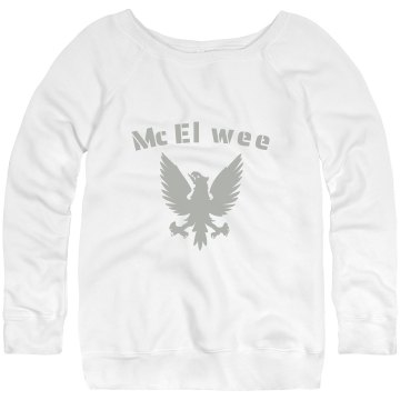 McElwee Junior Fit Bella Triblend Slouchy Wideneck Sweatshirt