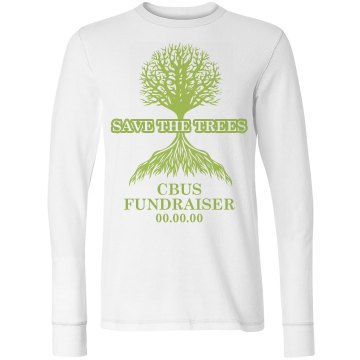 Save The Trees Junior Fit Bella Long Sleeve Thermal Tee