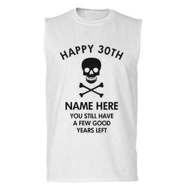 Tom's 30th Birthday Unisex Gildan Ultra Cotton Sleeveless Tee
