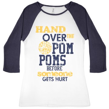 Virginia is for Lovers Junior Fit Bella 1x1 Rib 3/4 Sleeve Raglan Tee