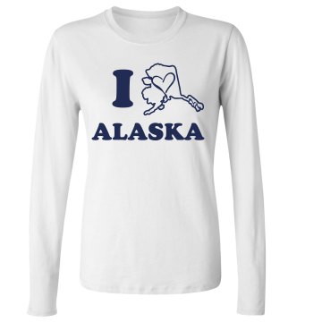 Screw the Caribou Junior Fit Bella Long Sleeve Crewneck Jersey Tee