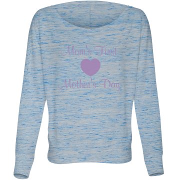 First Mother's Day Tee Misses Relaxed Fit Anvil Scoop Neck Tee