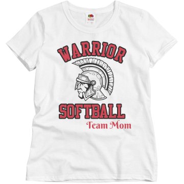 Warrior Softball Misses Relaxed Fit Basic Gildan Ultra Cotton Tee