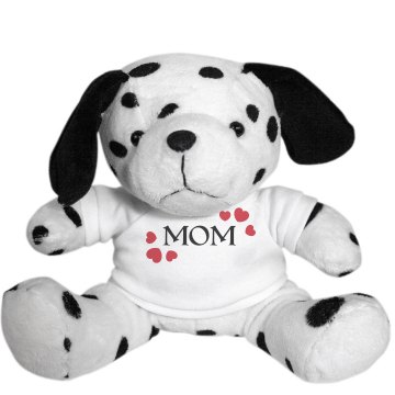 MOM Hearts Plush Dalmatian Dog