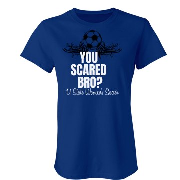 U State Womens Soccer Tee Junior Fit Bella Crewneck Jersey Tee