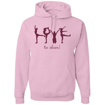 Love To Cheer Unisex Gildan Heavy Blend Hoodie