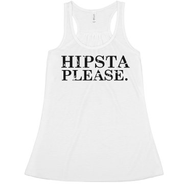 Hipsta Please Distressed Misses Bella Flowy Boxy Lightweight Crop Tank