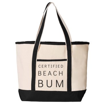 Beach Bum Distressed Liberty Bags Canvas Bargain Tote Bag
