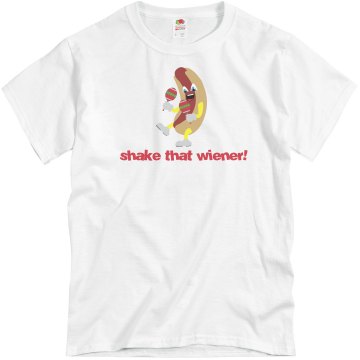 Shake That Wiener Unisex Basic Gildan Heavy Cotton Crew Neck Tee