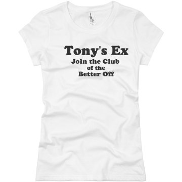 Tony's Ex Junior Fit Basic Bella Favorite Tee