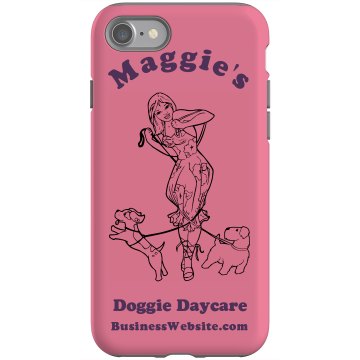 Doggie Daycare iPhone 4S Rubber iPhone 4 & 4S Case Black