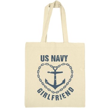 Navy Girlfriend Liberty Bags Canvas Bargain Tote Bag
