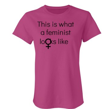 I'm A Feminist Junior Fit Bella Sheer Longer Length Rib Tee