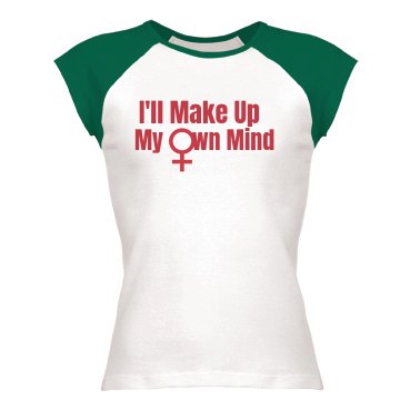 Make Up My Own Mind Junior Fit Bella 1x1 Rib Cap Sleeve Raglan Tee
