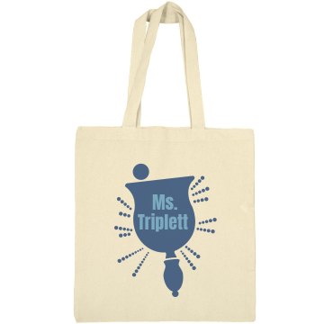 Ms. Triplett The Teacher Liberty Bags Canvas Bargain Tote Bag