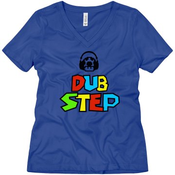 Dubstep Gamer Misses Relaxed Fit Anvil V-Neck Tee
