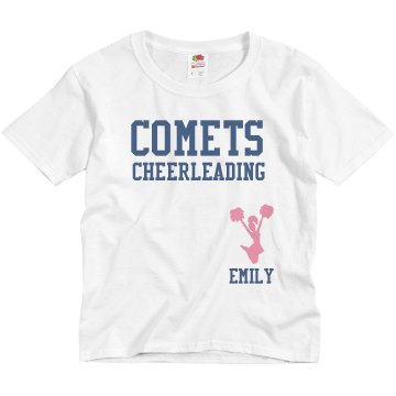 Cheerleading Tee Youth Basic Gildan Ultra Cotton Crew Neck Tee