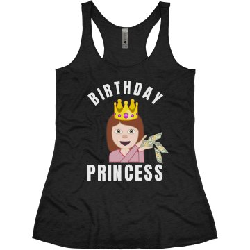 Birthday Princess 16 Junior Fit Bella Sheer Longer Length Rib V-Neck Tee 