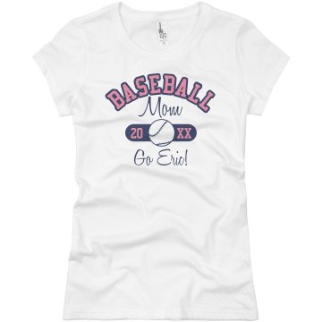 Baseball Mom Junior Fit Basic Bella Favorite Tee