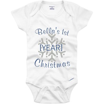 First Christmas w/ Snow Infant Gerber Onesies