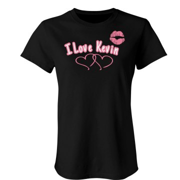 I Love Kevin Junior Fit Bella Sheer Longer Length Rib Tee