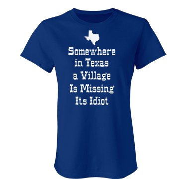 Somewhere In Texas Junior Fit Bella Sheer Longer Length Rib V-Neck Tee 
