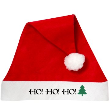 HO HO HO Santa Hat Personalized Santa Hat
