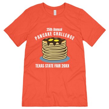 Pancake Challenge Fair Unisex Canvas Jersey Tee