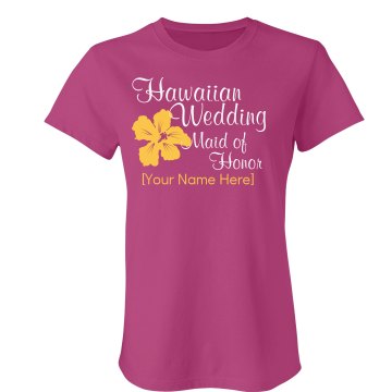 Hawaiian Wedding Flower Misses Relaxed Fit Anvil Heavyweight Tank Top