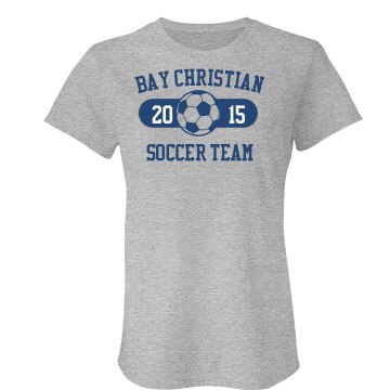 Bay Christian Soccer Misses Relaxed Fit Anvil Heavyweight Tank Top