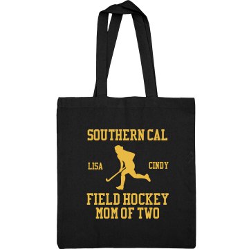 Field Hockey Mom Port Authority Color Canvas Tote